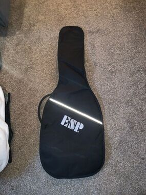 ESP Black Electric Guitar Gig Bag with Reflective Strip